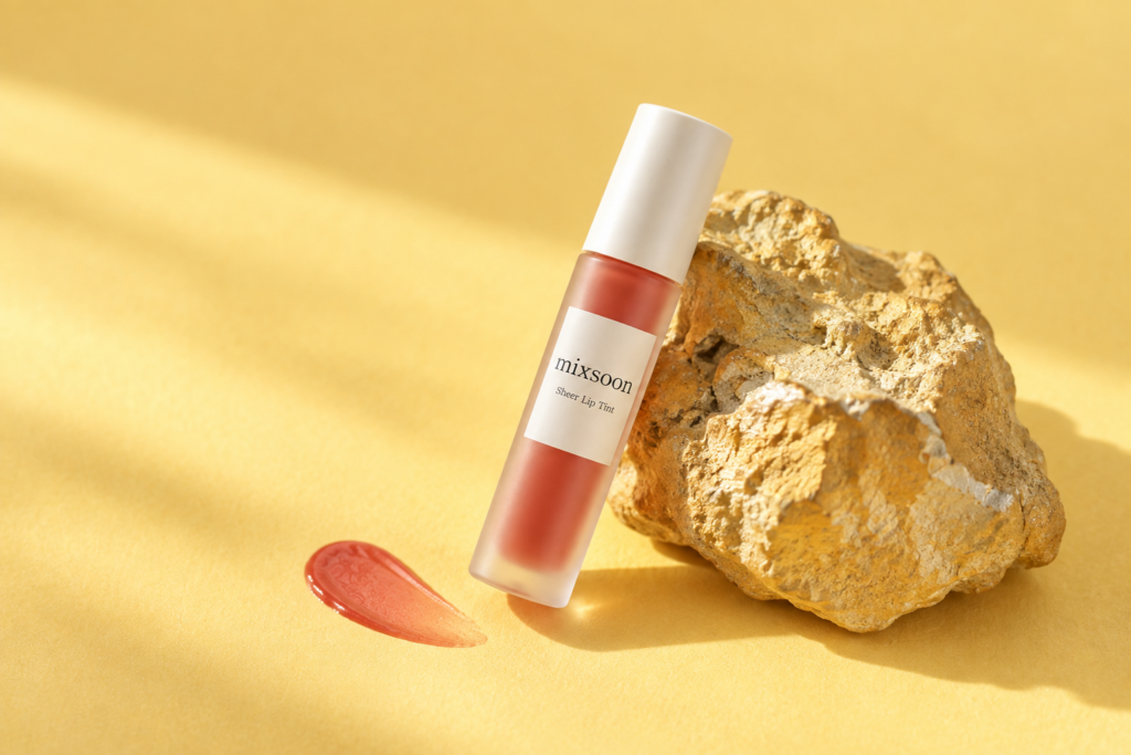 Mixsoon lip tint in a golden setting